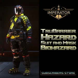 Star Citizen - TRUBARRIER HAZARD SUIT AND MASK - DARK BIOHAZARD - Picture 1 of 1