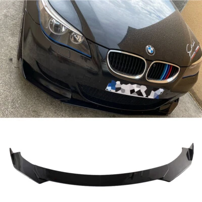 For BMW 525i 530i 535i 540i 550i Series Front Bumper Lip Spoiler Splitter Black - Image 1 of 4