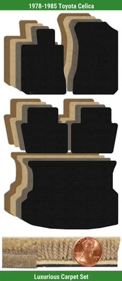 Juego de alfombrillas Lloyd Custom Luxe para Toyota Celica 1978-1985 (5 piezas) #10ND Foto 1 de 4