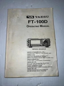 Yaesu FT-100D Original Instruction Manual - Picture 1 of 23