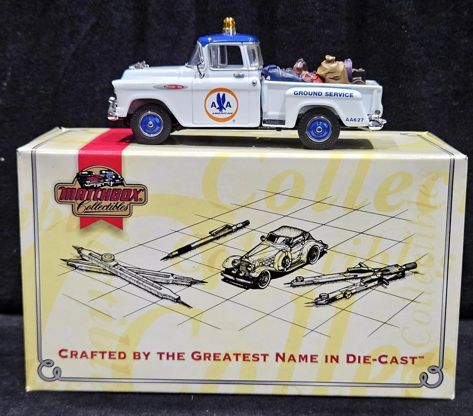 Matchbox 57 1957 Chevy Pickup Truck American Airlines Chevrolet YIS04-M 1:43 - Image 1 of 4