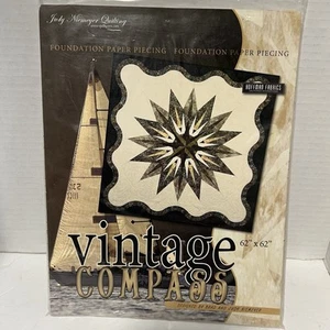 Vintage Compass Foundation Paper Piecing Judy Niemeyer Quilt Pattern 62"X62" - Picture 1 of 2
