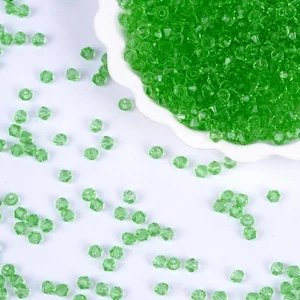 Kalumy 1000PCS Bicone Crystal Beads 4mm Glass Faceted Spacer Beads Bulk for - Picture 1 of 7