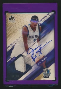 2004-05 SP AUTHENTIC GOLD 3 COLOR /10 PATCH AUTO DEVIN HARRIS MAVERICKS - Picture 1 of 1