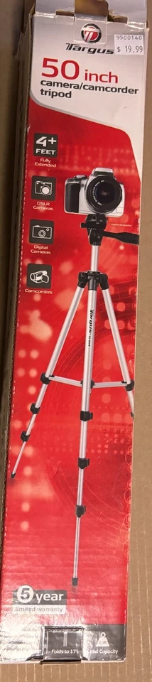 Targus 50" Camera Camcorder Tripod with Carrying Case  - Image 1 of 4