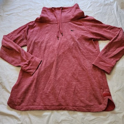 Sudadera con cuello capucha roja granate The Black Dog para mujer talla mediana  Foto 1 de 4