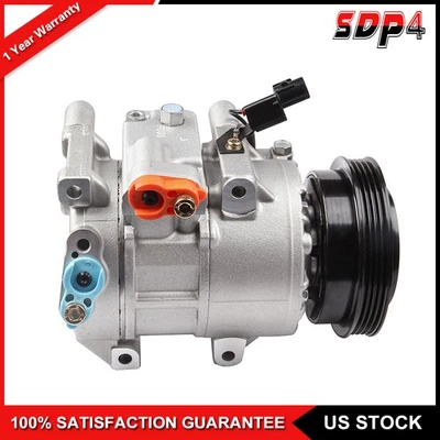 Compresor de aire acondicionado con embrague 2006 2007 2008-2011 para Kia Rio para Rio5 1,6 L Foto 1 de 4