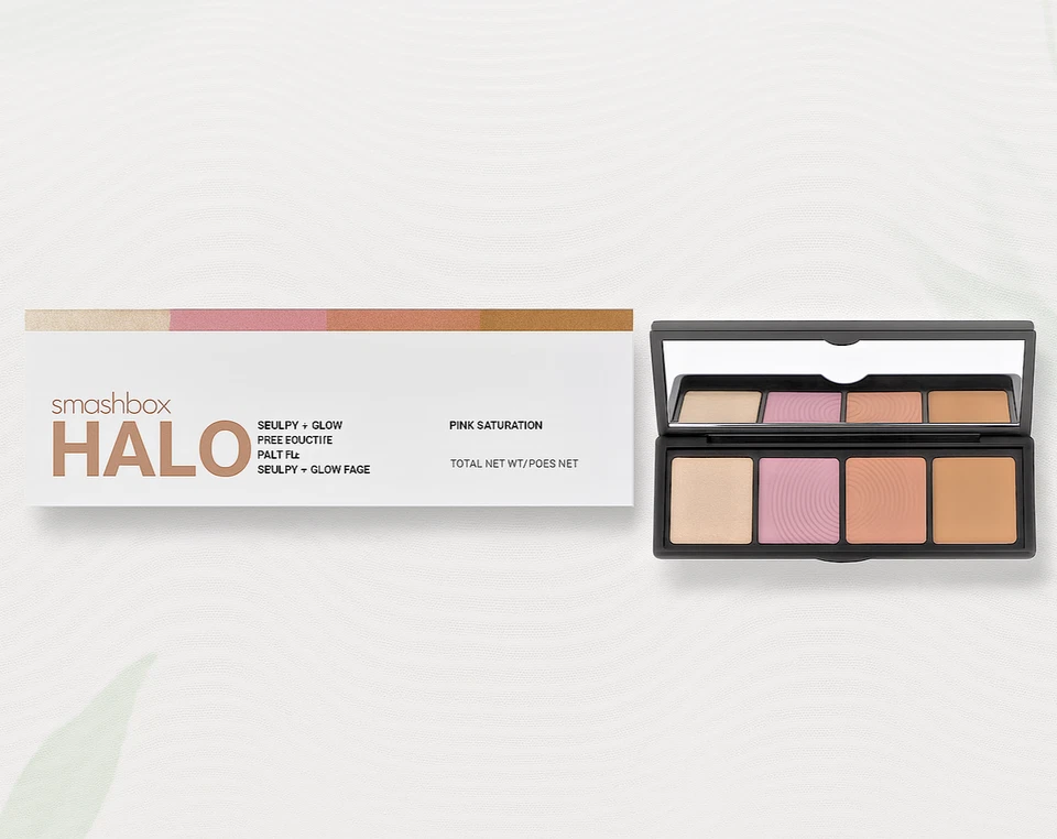 Smashbox Halo Sculpt + Glow Face Palette Pink Saturation 0.55oz Highlighter NEW - Image 1 of 3