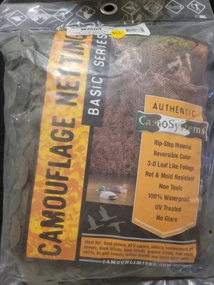 Camouflage Netting Basic Series Ultra-Lite Camo Net GRN/BRN 8' X 20' CamoSystems - Image 1 of 3