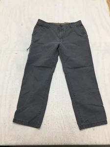 G.H. Bass & Co. cargo pants mens 36 30 gray pockets zip side pocket 100% cotton - Picture 1 of 17