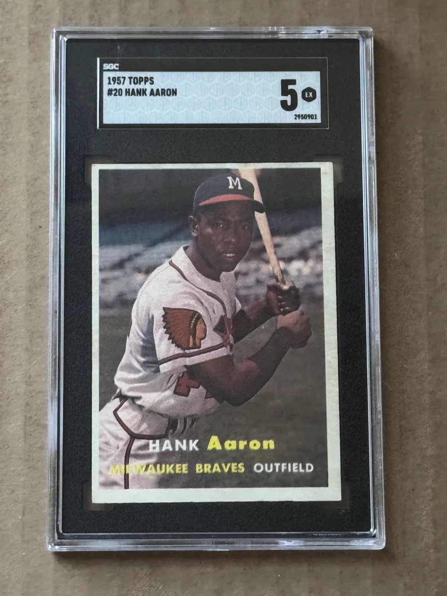 Hank Aaron 5 Graded Baseball Sports Trading Cards & Accessories