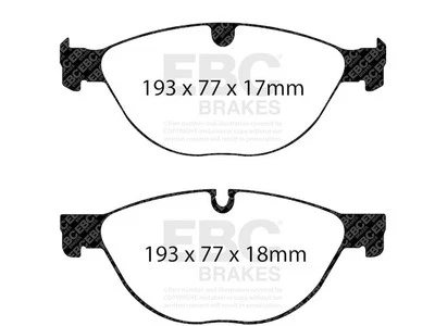For 2009-2015 Jaguar XKR Brake Pad Set Front EBC 67475ZPNB 2010 2011 2012 2013 - Image 1 of 4