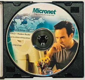 Micronet SP3361A/SP3364/SP3367 ADSL2+ Modem Router CD Driver - Picture 1 of 4