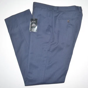 NWT ARMANI EXCHANGE Slim Fit Stretch Wool Navy Birdseye Dress Pants 30 x 32 - Picture 1 of 7