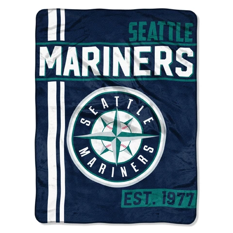 Mariners OFFICIAL MLB, "Walk Off" 46"x 60" Micro Raschel Throw Cover