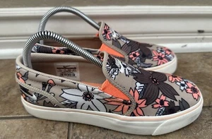 Nike Womens Toki Floral Rattan Sunset Glow Slip-On Sneaker 724769-218 Size 7.5 - Picture 1 of 7