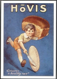 Modern Postcard: HOVIS Ensures a Healthy Race - Vintage Advertising (Opie ROWY3) - Picture 1 of 1