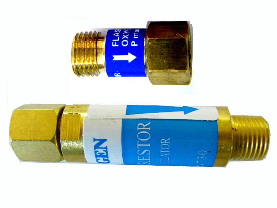 Oxygen FLASHBACK ARRESTOR & CHECK VALVE: Torch Welding, ISO 9001 - Image 1 of 1