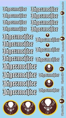 IDC DECALS Motorsport Racing Sponsoren Bogen Jägermeister No.2 - 1:18 Decal Abziehbilder