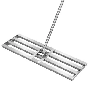 VIVOSUN 30x10" Lawn Leveling Rake for Garden Yard with 78" Steel Extended Handle - Picture 1 of 6