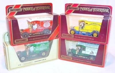 4x Matchbox MODELS OF YESTERYEAR RENAULT TYPE AG Model Car Truck MIB`78 Lot 4 - Image 1 of 3