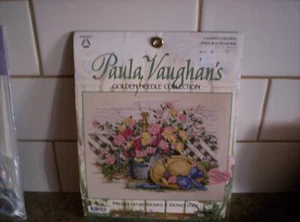 Paula Vaughan Cross Stitch Kit "Midsummer Roses" from Golden Needle Collection - Picture 1 of 5