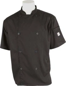 Mercer Genesis Cutlery Short-Sleeved Chef Jacket (Black) | Small - Picture 1 of 1