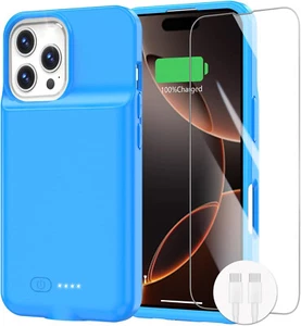 GIN FOXI Battery Case for iPhone 16 Pro Max Fast Charging Case Charger 8500mAh - Picture 1 of 7