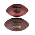 Jeu de balle de football original Wilson NFL Force marron officiel taille WTF1445 lot de 2