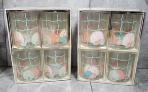 8 vasos antiguos vintage con conchas marinas - Imagen 1 de 7