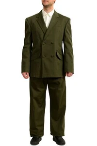Traje Scuderia Ferrari Hombre Doble Pecho Verde Algodón Bio EE. UU. 44 IT 54 - Imagen 1 de 12