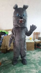 Halloween SharPei Brown Dog Mascot Costume Outfit Fancy Animal Cosplay Party