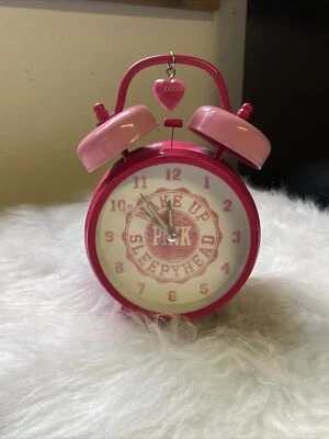 RARE PINK VICTORIA'S SECRET BELL ALARM CLOCK! PROP COLLECTOR ITEM! VINTAGE! - Image 1 of 4