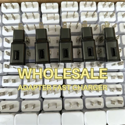 Wholesale Bulk Adaptive USB Fast Wall Charger Power Adapter US Block For Samsung - Image 1 of 4