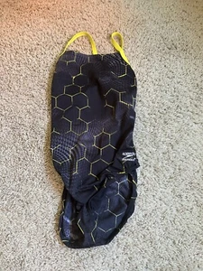 Speedo Black and Yellow Swim Suit - Size 32 - Picture 1 of 2