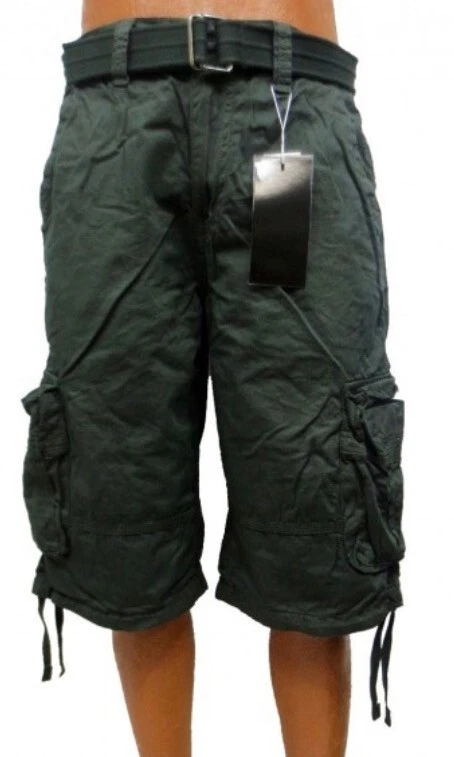 Pantalones Cortos Hombre Carga con Cinturón Focus 32 34 36 38 40 42 44 Informales Cortos Foto 1 de 1