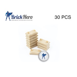 Custom WW2 30 Sandsäcke mit Struktur Beige für LEGO Figuren Soldat WWII