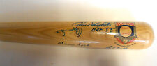 Ozzie Smith Warren Spahn Richie Ashburn 8sigs HOF Signed Autographed Ball Bat