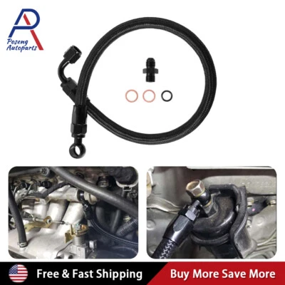 Línea de combustible trenzada para Honda Civic Acura Integra D15 D16 B16B B16A B18C EG EK DC2 Foto 1 de 4