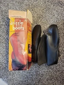 Drizzle Boots size 6-6.5 (New old stock) USA Made Vintage Smoke Opaque - Picture 1 of 4