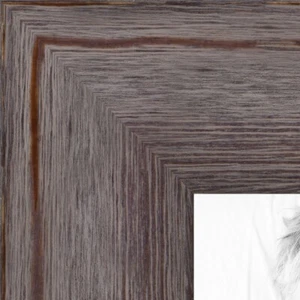 ArtToFrames 1.75" Custom Poster Frame Gray Grey Distressed Wood 4289 Large - Picture 1 of 7