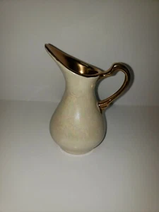 Vintage Unmarked Small Gold Pearl Lustre Creamer Pitcher  - Picture 1 of 7