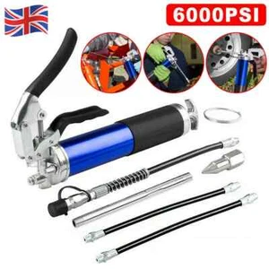 Manual Handle Grease Gun Kit Heavy Duty Pistol Grip w/ Hose Pipe 6000-7000PSI UK - Picture 1 of 12