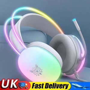 Wired Gaming Headset Over Ear Headphones Gaming Headphones for PS4/PC/Laptop UK - Afbeelding 1 van 18