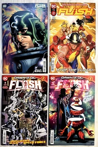 Lote De Colección De 4 DC Comics Flash Dawn of DC FLASH 1, 3, 4 One Minute War Finale 796 - Imagen 1 de 9