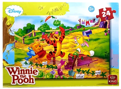 KING INTERNATIONAL Puzzle 24 x 17 cm Winnie the Pooh Winnie Puuh 24 Teile Disney Kinder ab 3 Jahren