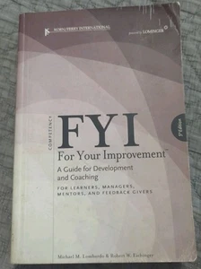 FYI For Your Improvement A Guide For Development And Coaching Book 2009 - Imagen 1 de 3