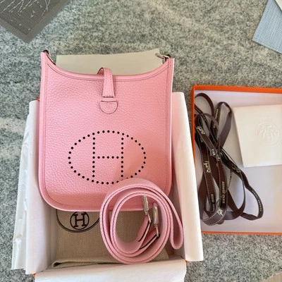 ☆BRAND NEW☆ HERMES Mini evelyne 16 tpm/ Rose Sakura/ K - Image 1 of 3