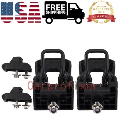 68240951AB 2pcs Left & Right Hood Latch Set Fits 2007-2020 Jeep Wrangler JL & JK - Image 1 of 4