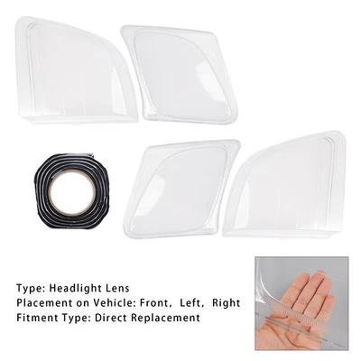 Left+Right Front Headlight Clear Lens Fit For Lexus LX470 1998-2007 - Imagem 1 de 4